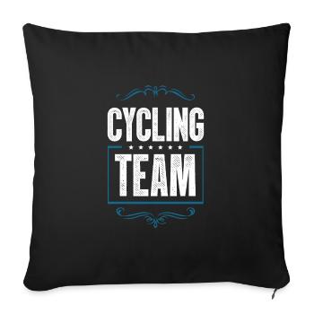 Cycling Crew - Sofa pillowcase 17,3'' x 17,3'' (45 x 45 cm) - black - Front