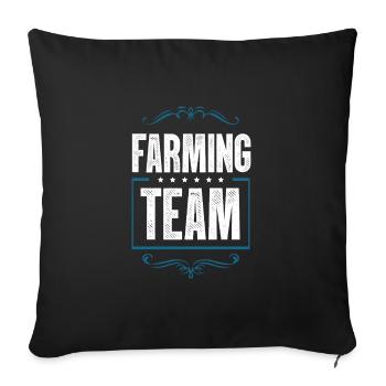Farming Team - Sofakissenbezug 45 x 45 cm - Schwarz - Vorne