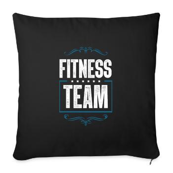 Équipe de fitness - Housse de coussin décorative 45 x 45 cm - noir - Devant