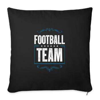Équipe de football - Housse de coussin décorative 45 x 45 cm - noir - Devant