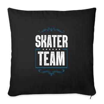 Skater Team - Sofa pillowcase 17,3'' x 17,3'' (45 x 45 cm) - black - Front