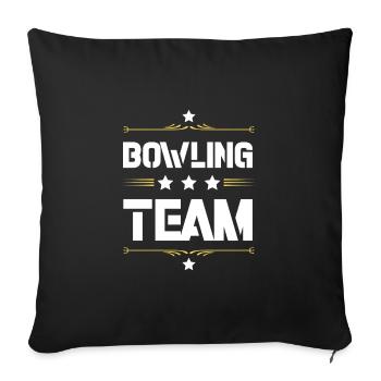 Bowling Team - Sofakissenbezug 45 x 45 cm - Schwarz - Vorne