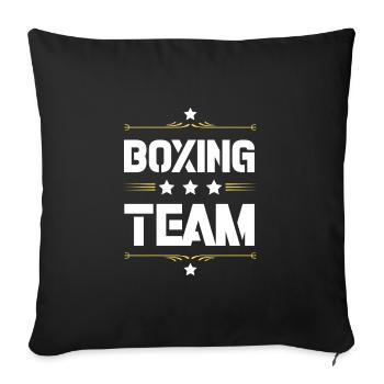 Équipe de boxe - Housse de coussin décorative 45 x 45 cm - noir - Devant