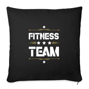 Équipe de fitness - Housse de coussin décorative 45 x 45 cm - noir - Devant