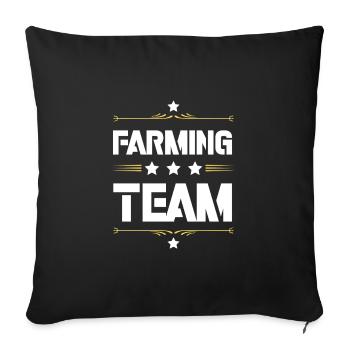 Farming Team - Sofakissenbezug 45 x 45 cm - Schwarz - Vorne