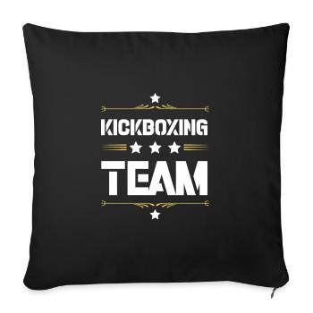 Kickboxing Team - Sofakissenbezug 45 x 45 cm - Schwarz - Vorne