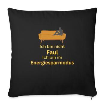 Power Saving Mode Enabled - Spell - ApriNoeScor - Sofa pillowcase 17,3'' x 17,3'' (45 x 45 cm) - black - Front