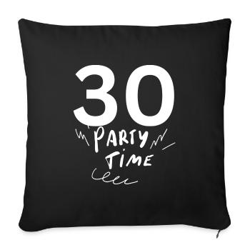 30 - Sofa pillowcase 17,3'' x 17,3'' (45 x 45 cm) - black - Front
