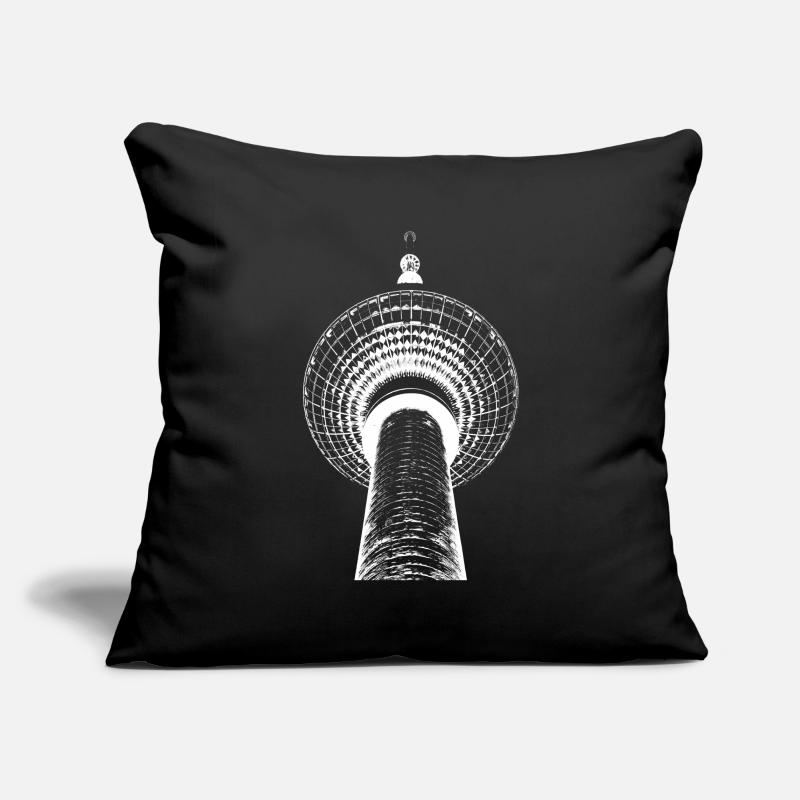 Berlin TV Tower light drawing Sofa pillowcase 17,3'' x 17,3'' (45 x 45 cm)