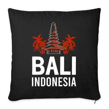 Bali - Sofa pillowcase 17,3'' x 17,3'' (45 x 45 cm) - black - Front