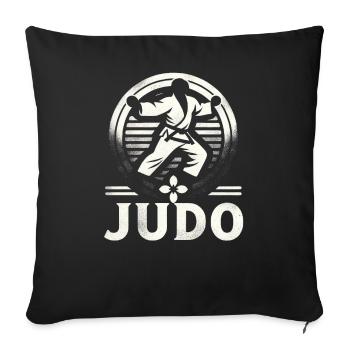 Judo Mastery Combat Emblem - Sofa pillowcase 17,3'' x 17,3'' (45 x 45 cm) - black - Front