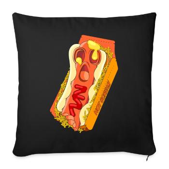 HOT SCREAM - Sofa pillowcase 17,3'' x 17,3'' (45 x 45 cm) - black - Front