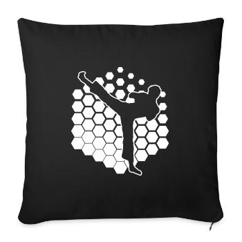 Kickboxing Femmes Kickboxing Hommes - Housse de coussin décorative 45 x 45 cm - noir - Devant