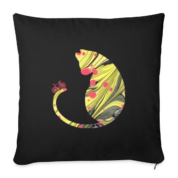 Bicyclette E 114 - Housse de coussin décorative 45 x 45 cm - noir - Devant
