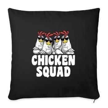 Chicken Squad Cool Chicken Dicton - Housse de coussin décorative 45 x 45 cm - noir - Devant