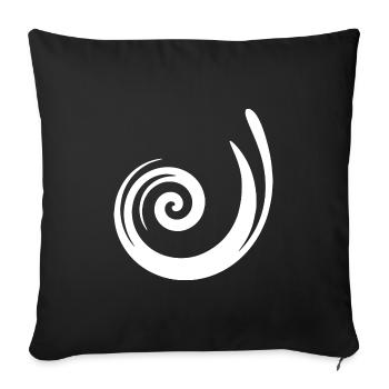 Pattern White Gift Christmas - Sofa pillowcase 17,3'' x 17,3'' (45 x 45 cm) - black - Front