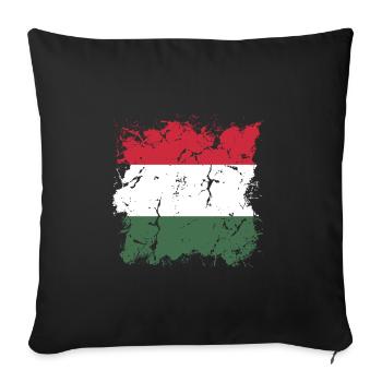 Hungary Flag Hungarian Flag Balaton Hungary - Sofa pillowcase 17,3'' x 17,3'' (45 x 45 cm) - black - Front