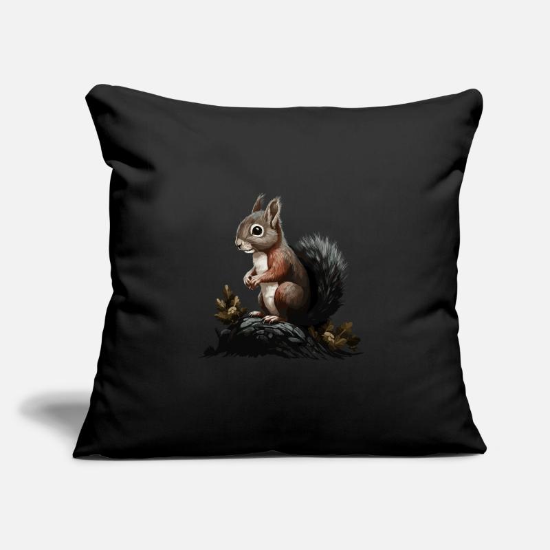 Squirrels Forest Tree Squirrels Squirrels Sofa pillowcase 17,3'' x 17,3'' (45 x 45 cm)