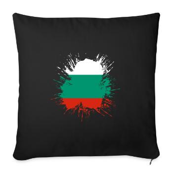 Bulgaria Flag Bulgarian Flag Golden Sands - Sofa pillowcase 17,3'' x 17,3'' (45 x 45 cm) - black - Front