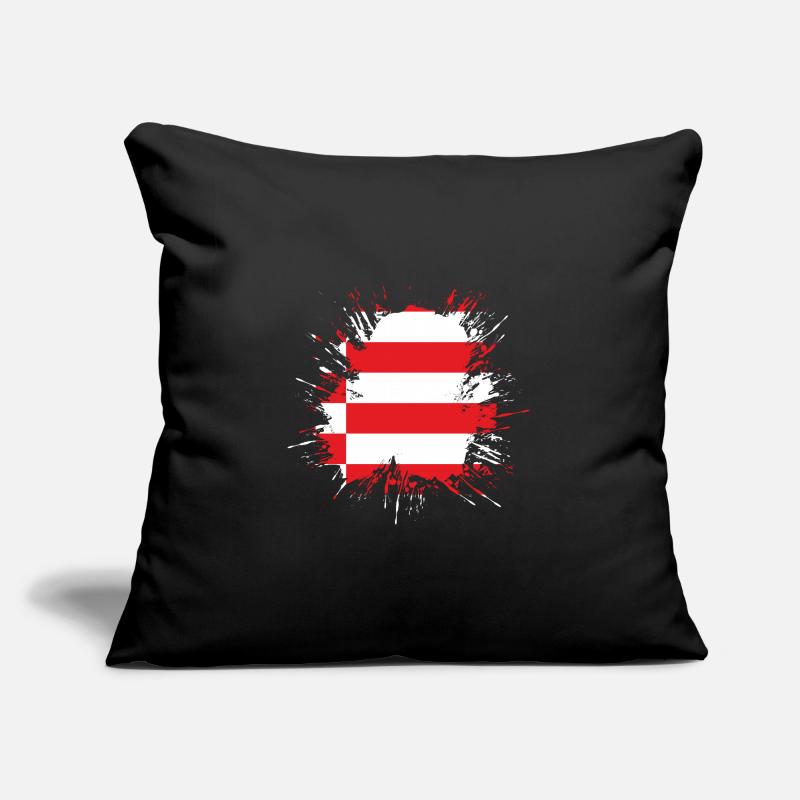 Drapeau de Brême Drapeau de Brême Housse de coussin décorative 45 x 45 cm
