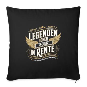 Legends to retire in 2025 - Sofa pillowcase 17,3'' x 17,3'' (45 x 45 cm) - black - Front