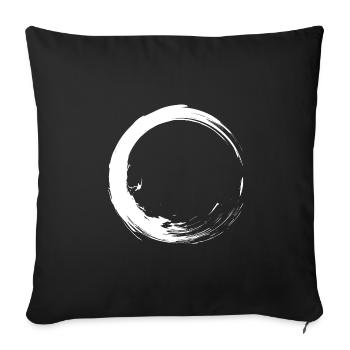 Kreis Design variante 1 - Housse de coussin décorative 45 x 45 cm - noir - Devant
