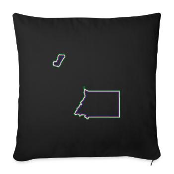 Equatorial Guinea - Sofa pillowcase 17,3'' x 17,3'' (45 x 45 cm) - black - Front