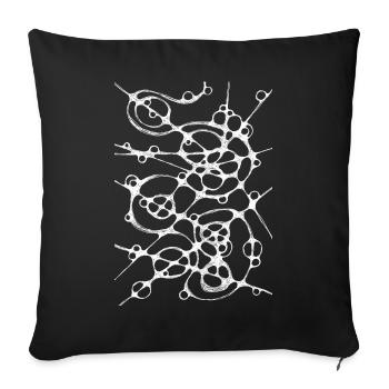 Neuro Monochrome Neuro Art 2 - Housse de coussin décorative 45 x 45 cm - noir - Devant