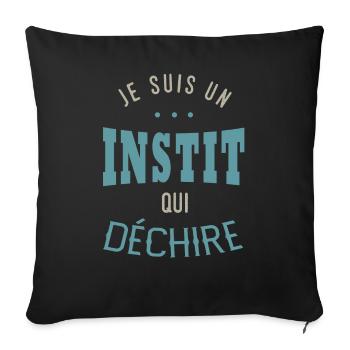 I AM AN INSTIT THAT TORCHES gift - Sofa pillowcase 17,3'' x 17,3'' (45 x 45 cm) - black - Front