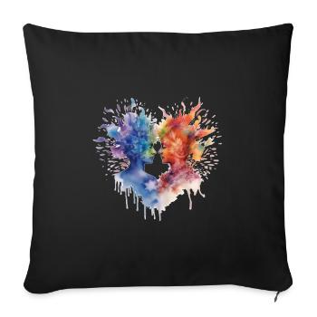 Pride Love Frauen abstrakt - Sofakissenbezug 45 x 45 cm - Schwarz - Vorne
