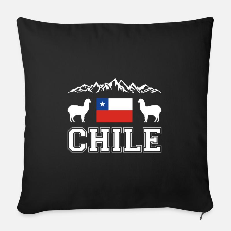 Chile - Sofakissenbezug 45 x 45 cm - Schwarz