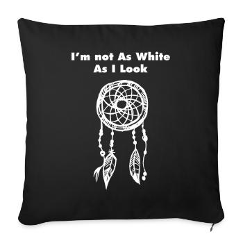 Native american,amérindien - Sofakissenbezug 45 x 45 cm - Schwarz - Vorne