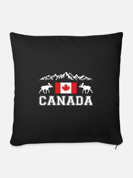 Canada - Sofakissenbezug 45 x 45 cm - Schwarz