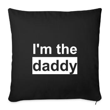 Daddy - Sofa pillowcase 17,3'' x 17,3'' (45 x 45 cm) - black - Front