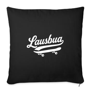 Lausbua - Sofakissenbezug 45 x 45 cm - Schwarz - Vorne