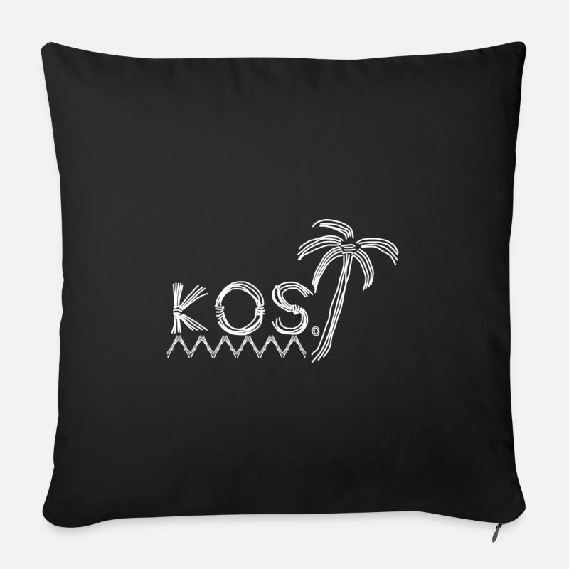 Kos - Sofakissenbezug 45 x 45 cm - Schwarz