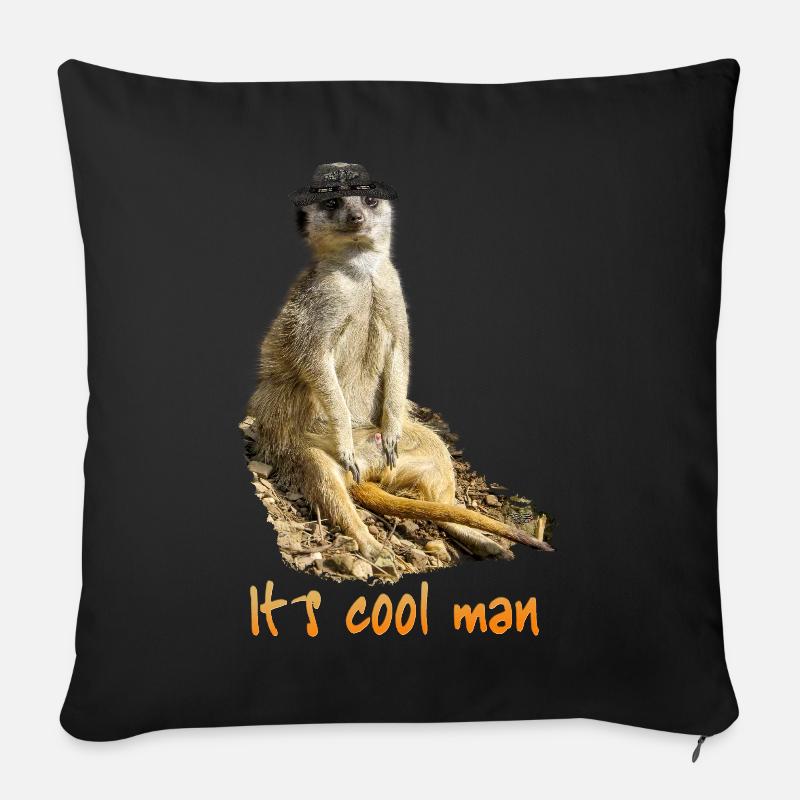 It´s cool man - Sofakissenbezug 45 x 45 cm - Schwarz