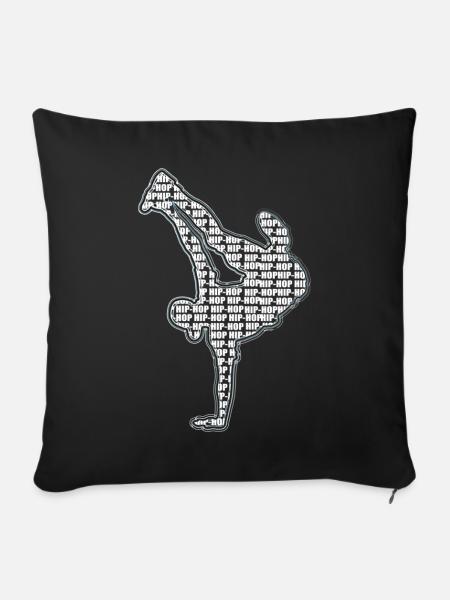 Breakdance - Sofakissenbezug 45 x 45 cm - Schwarz