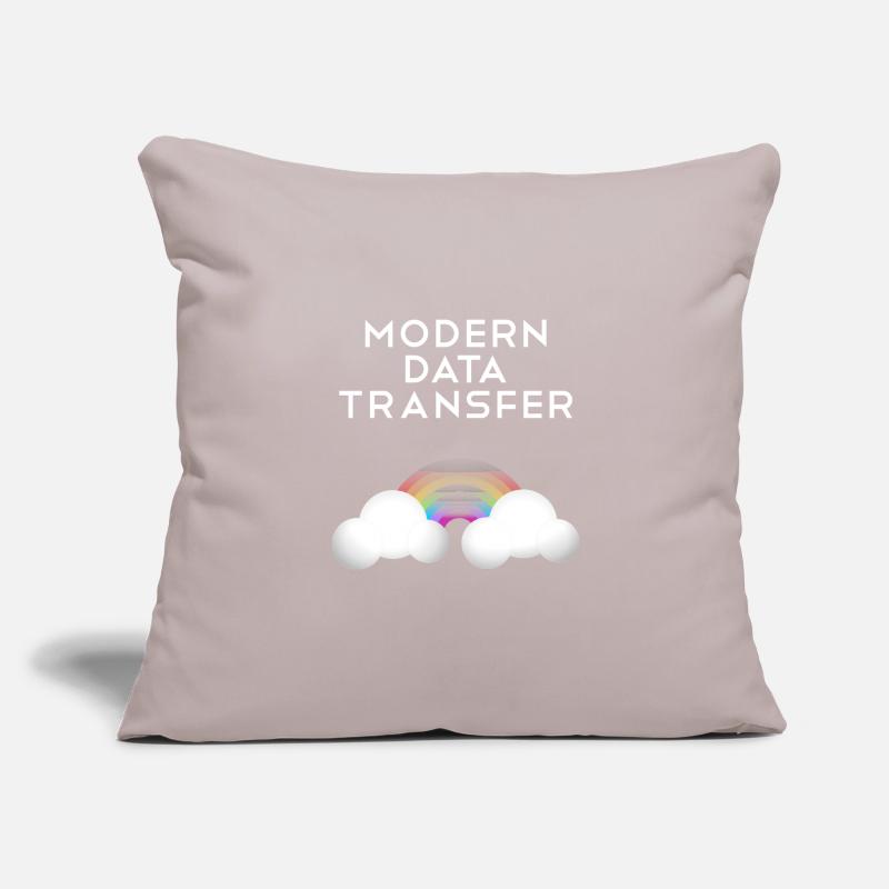 Modern Data Transfer Clouds Computer Scientist Gift Sofa pillowcase 17,3'' x 17,3'' (45 x 45 cm)