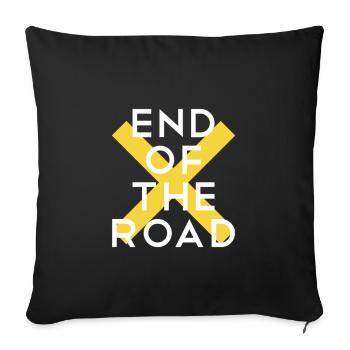 Graphique jaune d’EndofRoad X - Housse de coussin décorative 45 x 45 cm - noir - Devant
