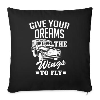 Landy Dreams - Housse de coussin décorative 45 x 45 cm - noir - Devant