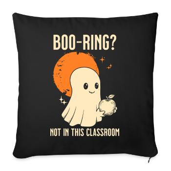 Funny Teacher Skeleton Halloween Classroom - Sofa pillowcase 17,3'' x 17,3'' (45 x 45 cm) - black - Front