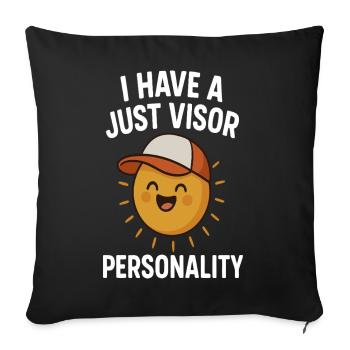 Sun Personality - Sofa pillowcase 17,3'' x 17,3'' (45 x 45 cm) - black - Front