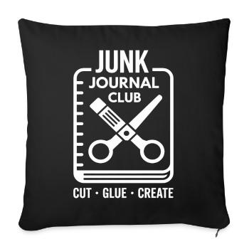 Junk Journal Club Cut Glue Create - Sofa pillowcase 17,3'' x 17,3'' (45 x 45 cm) - black - Front