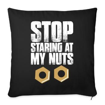  Scaffolding Builder Platform Constructio Scaffold - Sofa pillowcase 17,3'' x 17,3'' (45 x 45 cm) - black - Front