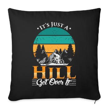 BMX Bicyclette Dire BMX Biker - Housse de coussin décorative 45 x 45 cm - noir - Devant