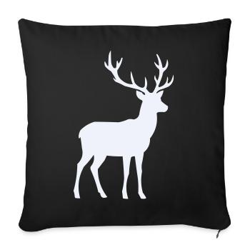 reh_rehlein- - Sofakissenbezug 45 x 45 cm - Schwarz - Vorne