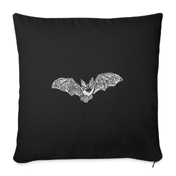 Incredibly cute bat - Sofa pillowcase 17,3'' x 17,3'' (45 x 45 cm) - black - Front