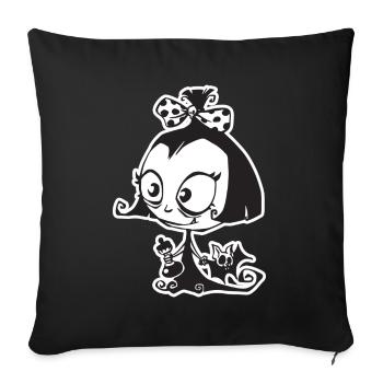 Baby-Vampir - Sofakissenbezug 45 x 45 cm - Schwarz - Vorne