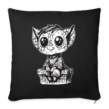 Gargoyle Boy - Sofa pillowcase 17,3'' x 17,3'' (45 x 45 cm) - black - Front